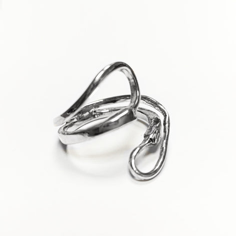 Infinity Bypass Ring, Sterling Silver Ring, Original Knot Ring, Unique Ring, Infinity Knot Ring, Adjustable Ring, Wrap ring, Open Ring