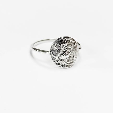 Ancient Owl Coin Ring 925 Sterling silver • Antique Nature Inspired Jewelry • Symbolic Ring for Wisdom & Knowledge • Gift for Him or Her