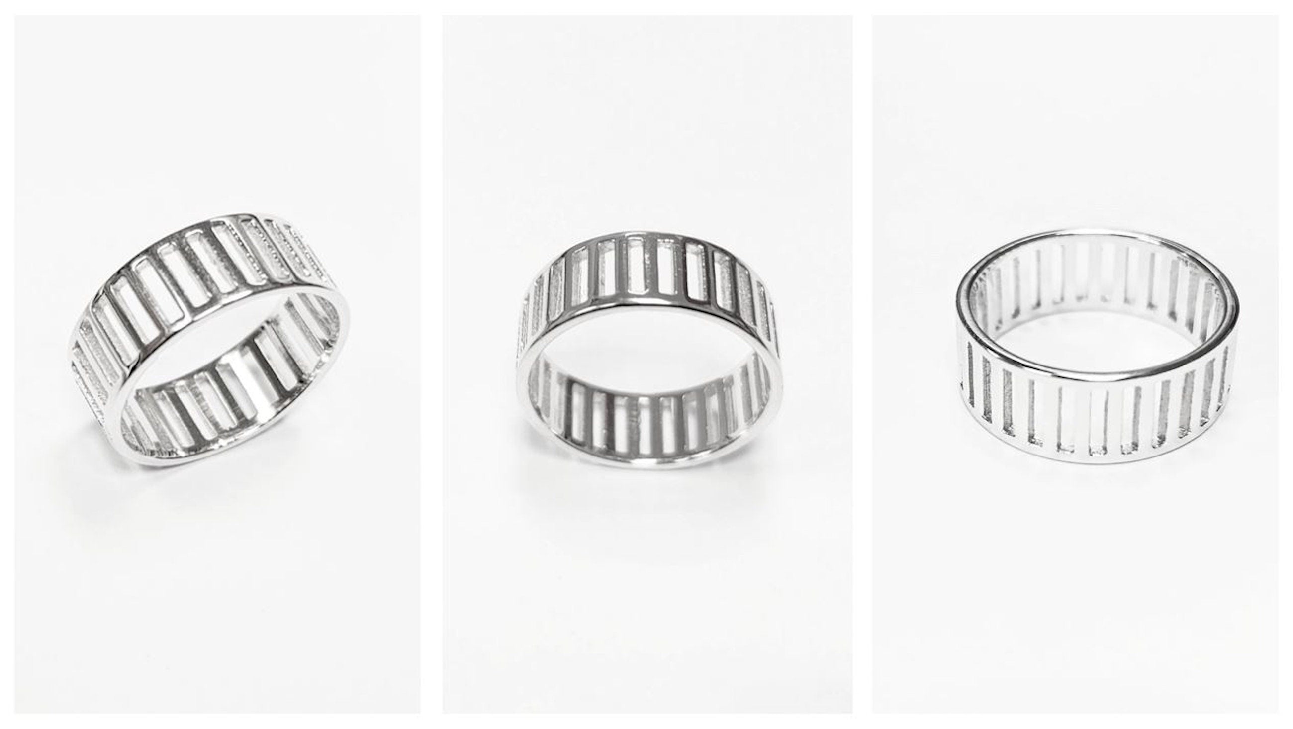 Geometric Bar Ring by KRAMIKE • Sterling Silver • Modern & Minimalist Wide Band • Perfect Jewelry for Everyday Style • Gift for Her • KR234
