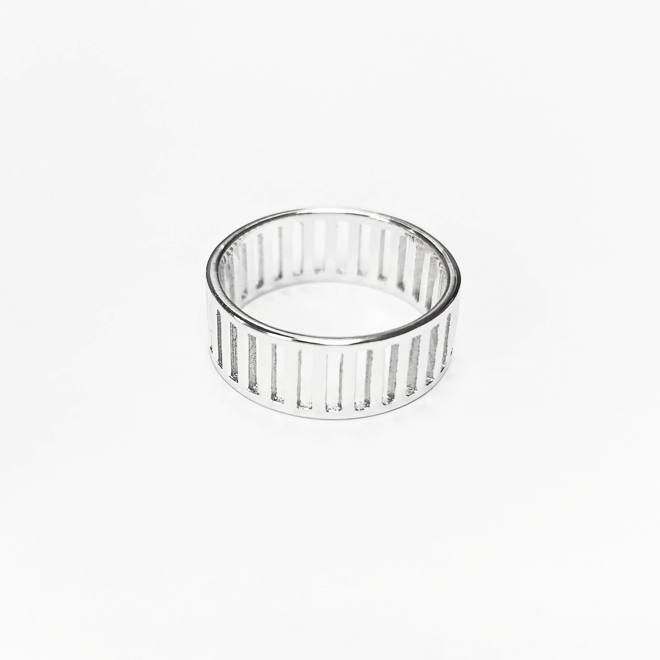 Geometric Bar Ring by KRAMIKE • Sterling Silver • Modern & Minimalist Wide Band • Perfect Jewelry for Everyday Style • Gift for Her • KR234