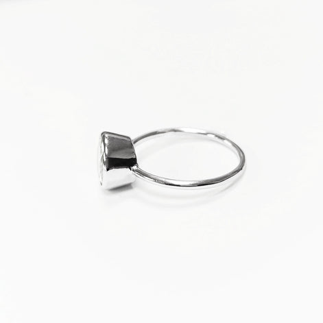 Big Solitaire Ring, Sterling Silver, 9mm 5ct Lab Diamonds Stone(CZ), Stacking ring, High Setting, Valentine's Day idea, woman gift