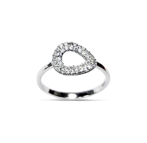 Twist Oval Ring by KRAMIKE • Sterling Silver • Elegant Symbol of Eternal Love • Infinity Circle Design Jewelry • Perfect Gift for Her • KR34