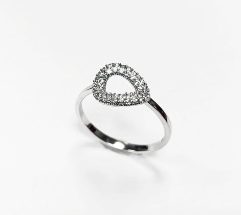Twist Oval Ring by KRAMIKE • Sterling Silver • Elegant Symbol of Eternal Love • Infinity Circle Design Jewelry • Perfect Gift for Her • KR34