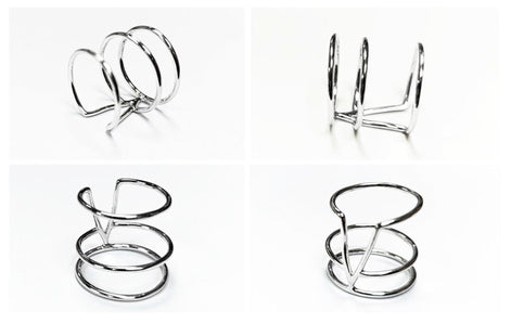 Chevron cuff ring, sterling silver, wide spike open band, modern triangle, minimalist armor ring, delta arrow point sharp, V peak ring