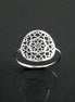 Flower of Life Ring, Sterling Silver, Seed of Life Ring, Sacred Geometry Ring, Dainty Thin Filigree Round Ring, Mandala Spiritual Jewelry