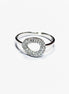 Twist Oval Ring by KRAMIKE • Sterling Silver • Elegant Symbol of Eternal Love • Infinity Circle Design Jewelry • Perfect Gift for Her • KR34