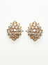 Radiant Cz Diamond Studs Cluster Earrings • 18K Gold Plated • Perfect Gift for Her • Statement Ideal Jewelry for Wedding or Special Occasion