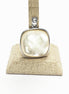 Contemporary Square Pendant - Sterling Silver Pendant - Mother of Pearl - Filigree - shabby chic pendant - Unique Pendant - design Pendant