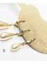 Teardrop Pearl Gold-Plated Earrings by KRAMIKE • Dangling Pearls in 3 Sizes • Timeless Women Jewelry • Classic Elegant Gift for Her • KE132