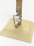 White Triangle Pendant, Sterling Silver, GENUINE White Mother of Pearl Shell, Geometric Style Necklace, Modern Jewelry