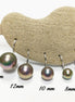 Tahitian Gray Pearl Drop Earrings • Sterling Silver Leverback, Handmade