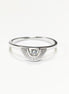 petite bague argent 925 en forme de soleil avec ses rayons de lumière, bijou joli  et discret.