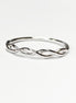 Petite alliance en Argent 925, bague entrelacée, bijou joli et fin.