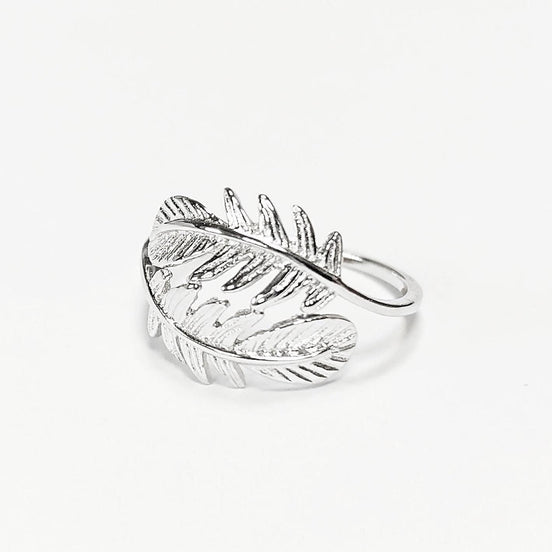 Bague Argent 925 Double Plume