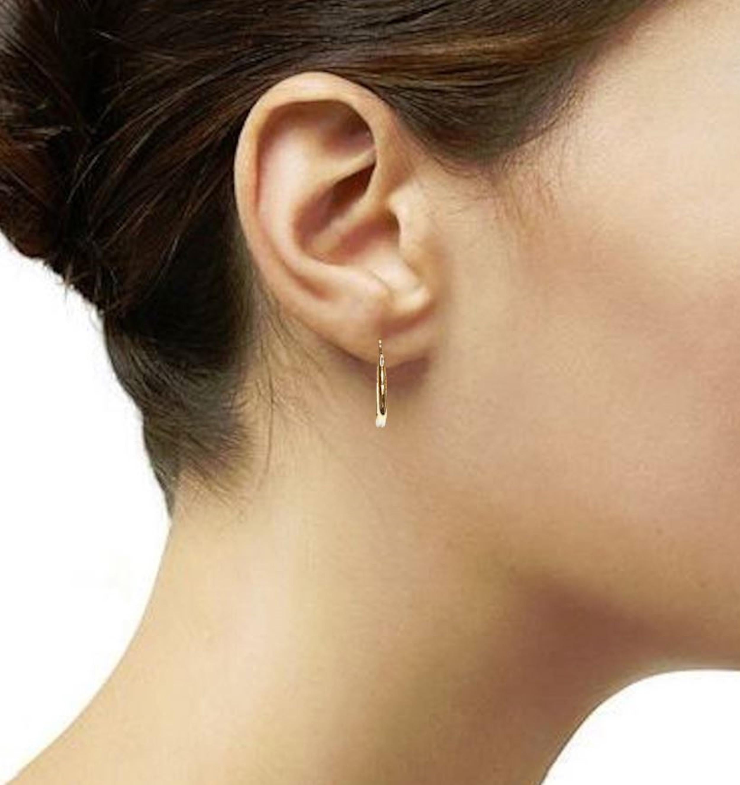 Textured Square Hoop Earrings • 18K Gold-Plated Geometric Hoops • Lightweight Modern Jewelry