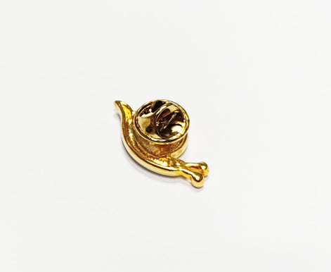 Gold Snail Pin • Gilding Fine Gold & Crystal Brooch • Accessory for Jacket, Bags or Lapel • Symbol of Patience, Protection, and Knowledge