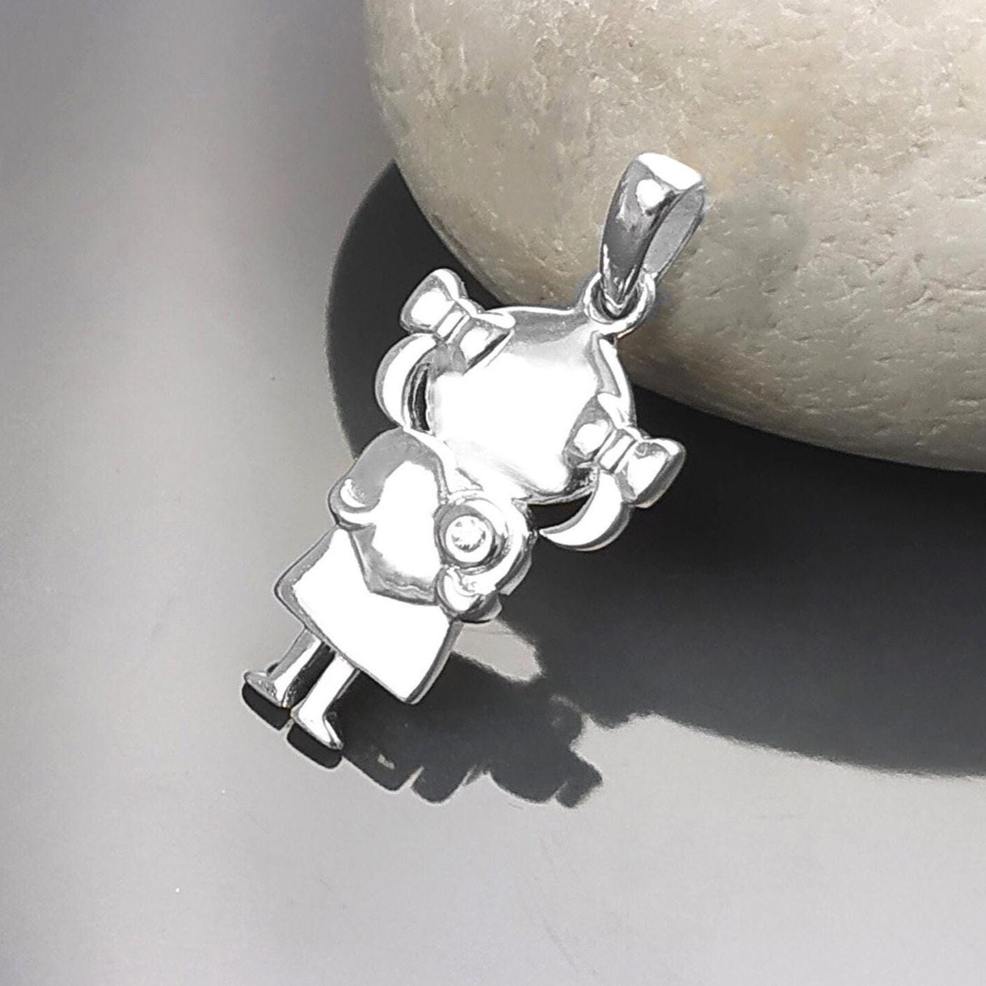 Boy and Girl Sterling Silver Pendant, Future Mother, Mother-to-Be, Mom, expectant, birth, newborn, pregnancy maternity, Baby Shower Jewelry