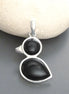 Birdy Pendant - Sterling Silver, Bird Pendant, Duck, Black Onyx, Dainty Jewelry, Dainty Pendant, Cute Necklace, Kawaii, Animals Jewelry