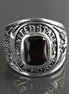 American Men Ring US Air Force Ring Sterling Silver 925 US Army Jewelry Black stone Ring Modern Mens Ring Man jewelry Gift Idea for him