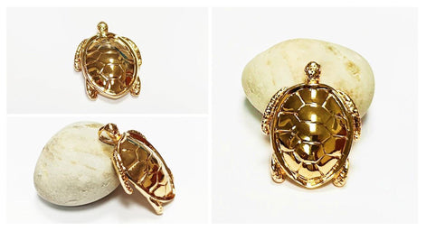 Sea Turtle Brooch & Pendant • 18K Gold-Plated • Ocean Lover Jewelry • Marine Life Inspired Accessory • Tortoise Necklace • Nautical Gift