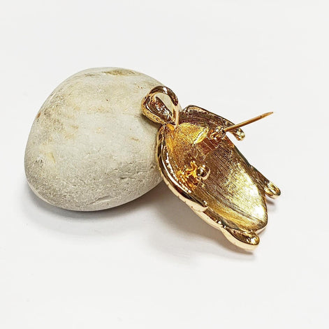 Sea Turtle Brooch & Pendant • 18K Gold-Plated • Ocean Lover Jewelry • Marine Life Inspired Accessory • Tortoise Necklace • Nautical Gift