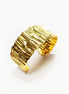 Hammered Gold Cuff Bracelet • 18K Gold Filled Open Bangle