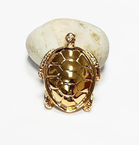 Sea Turtle Brooch & Pendant • 18K Gold-Plated • Ocean Lover Jewelry • Marine Life Inspired Accessory • Tortoise Necklace • Nautical Gift