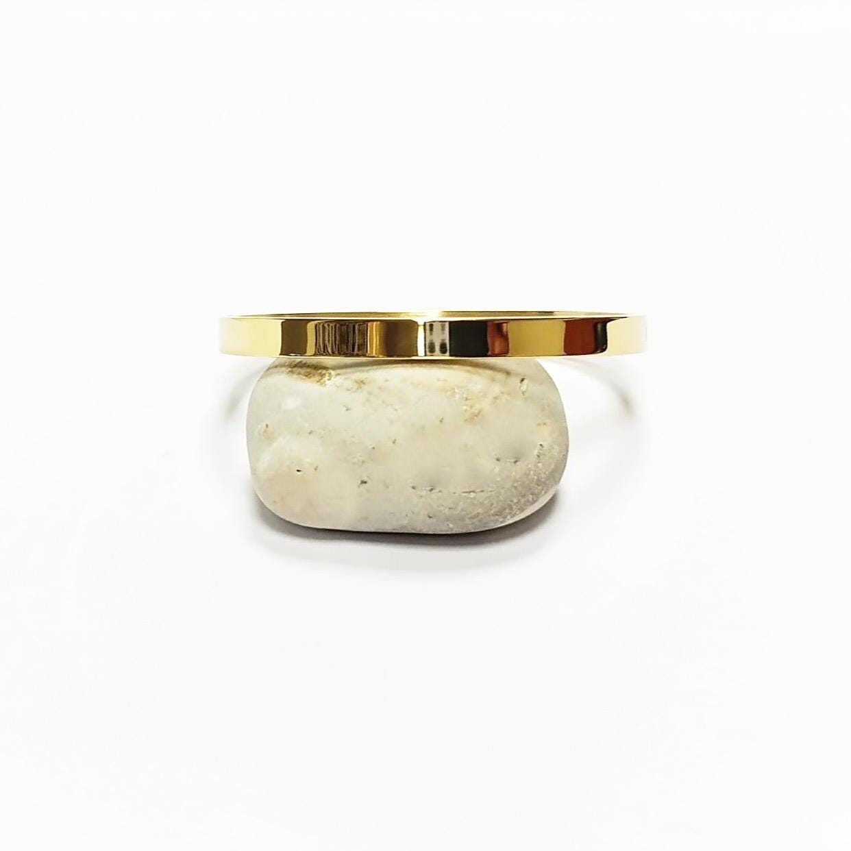 18K Gold Filled Bangle Bracelet • Sleek Minimalist Cuff, Classic Jewelry, Everyday Bangle, Classic Jewel for Gift