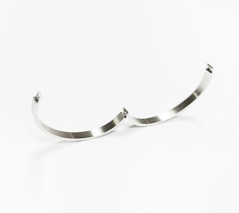 Modern Open Bangle Bracelet • Stainless Steel • Classic Reclosable Bangle • Minimalist Sleek Jewelry • Closable Slim Cuff • Gift for Women