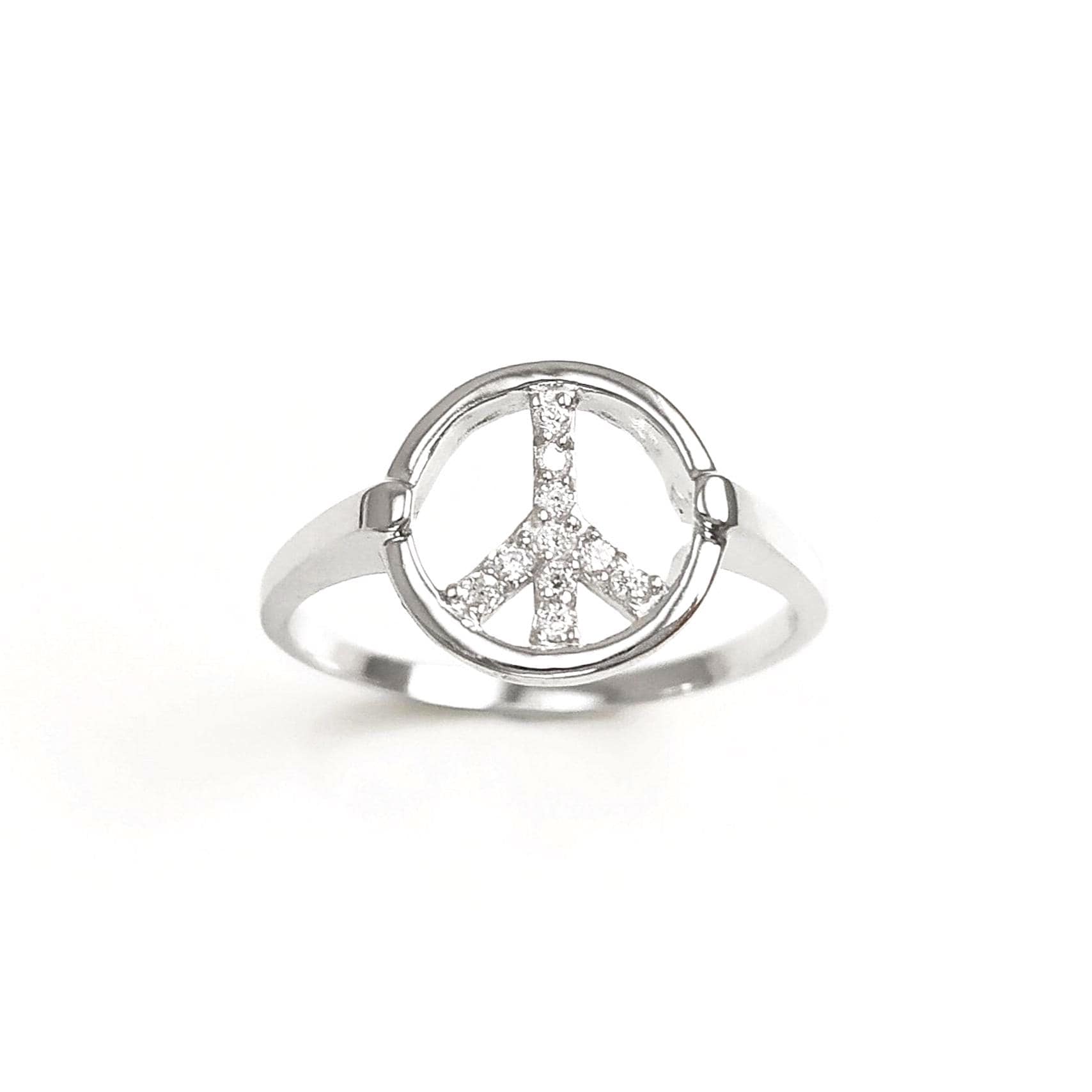 Peace and Love Ring • Solid 925 Silver • Bohemian Chic Ring • 70s Boho Jewelry