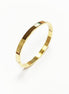 18K Gold Filled Bangle Bracelet • Sleek Minimalist Cuff, Classic Jewelry, Everyday Bangle, Classic Jewel for Gift