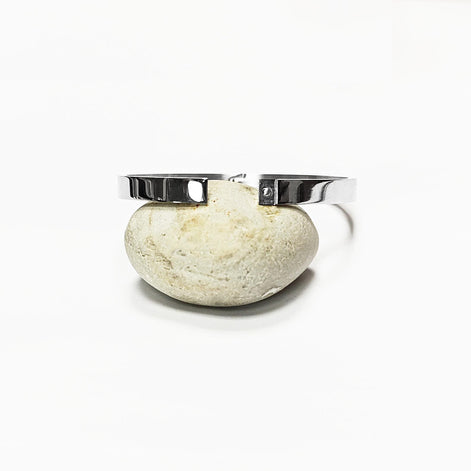 Modern Open Bangle Bracelet • Stainless Steel • Classic Reclosable Bangle • Minimalist Sleek Jewelry • Closable Slim Cuff • Gift for Women