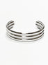 Triple Row Cuff • Stainless Steel • Modern Open Bangle