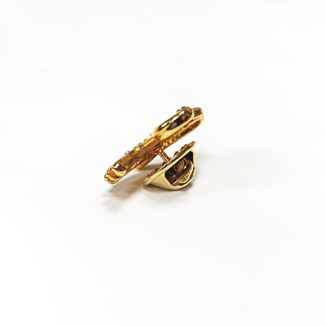 Swan Pin • Gold Crystal Brooch • Bird Lover Gift
