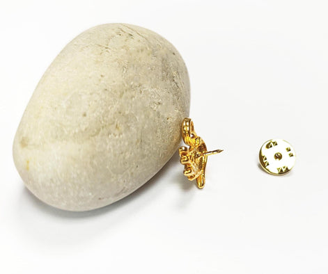 Swan Pin • Gold Crystal Brooch • Bird Lover Gift