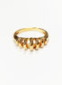 18K Gold Plated Helix Ring • Modern Openwork Coil Jewelry