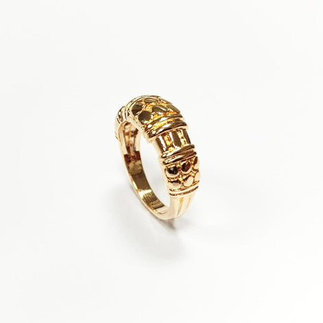 18K Gold Plated Tribal Band Ring, Celtic Tattoo Jewel