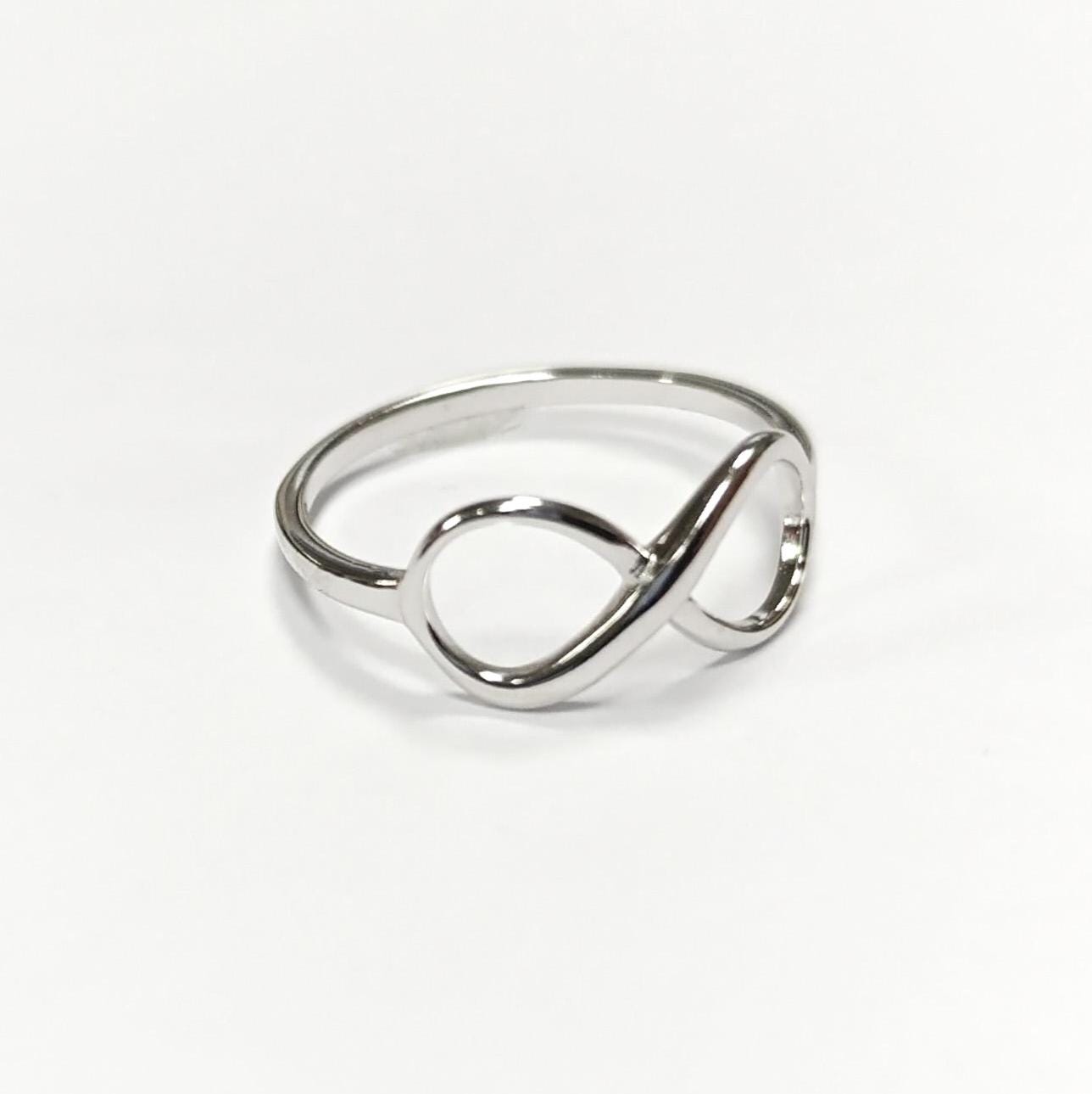Infinity Ring, Engagement Ring, Sterling Silver, Eternity Ring, Eternal Ring, Promise ring, Bridesmaid Ring, Friendship Ring, True Love Ring