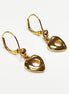 Gold Heart Donut Drop Earrings by KRAMIKE • 18K Gold-Plated • Timeless Love Jewelry for a Chic Look • Romantic Lovely Gift for Her • KR519