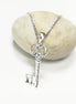 KEY Pendant - Sterling Silver - Love KEY - Small jewelry, Promise Love Charm, Silver Key Charm, Silver Tiny Key Pendant