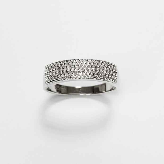 Hammered dotted lines Ring, Sterling Silver, Armor Band, Dimpled Textured Ring, Designer Modern Ring, Minimalist Ring, gift idea for her