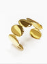 18K Gold Filled Disc Cuff Bracelet • Minimalist Handmade Bangle