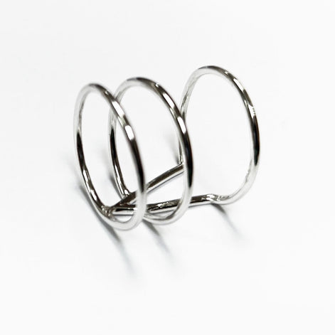 Chevron cuff ring, sterling silver, wide spike open band, modern triangle, minimalist armor ring, delta arrow point sharp, V peak ring