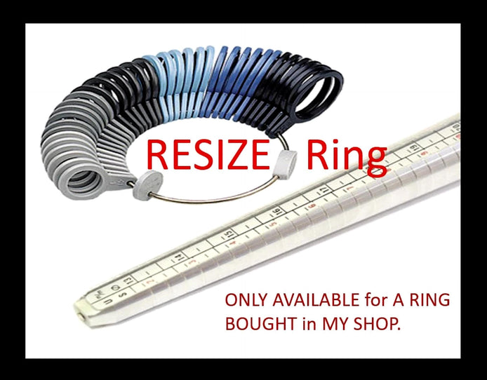 Resize Ring, Enlarge or Shrink, if your size is NOT Available. Only for KRAMIKE Rings. Resize MAXIMUM 2 Sizes Bigger or Smaller.