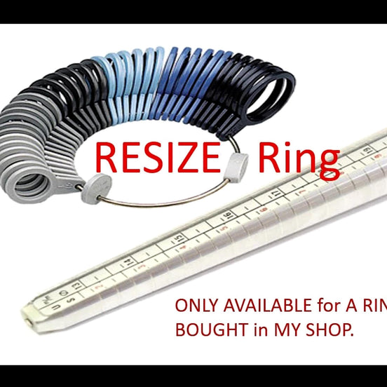 Resize Ring, Enlarge or Shrink, if your size is NOT Available. Only for KRAMIKE Rings. Resize MAXIMUM 2 Sizes Bigger or Smaller.