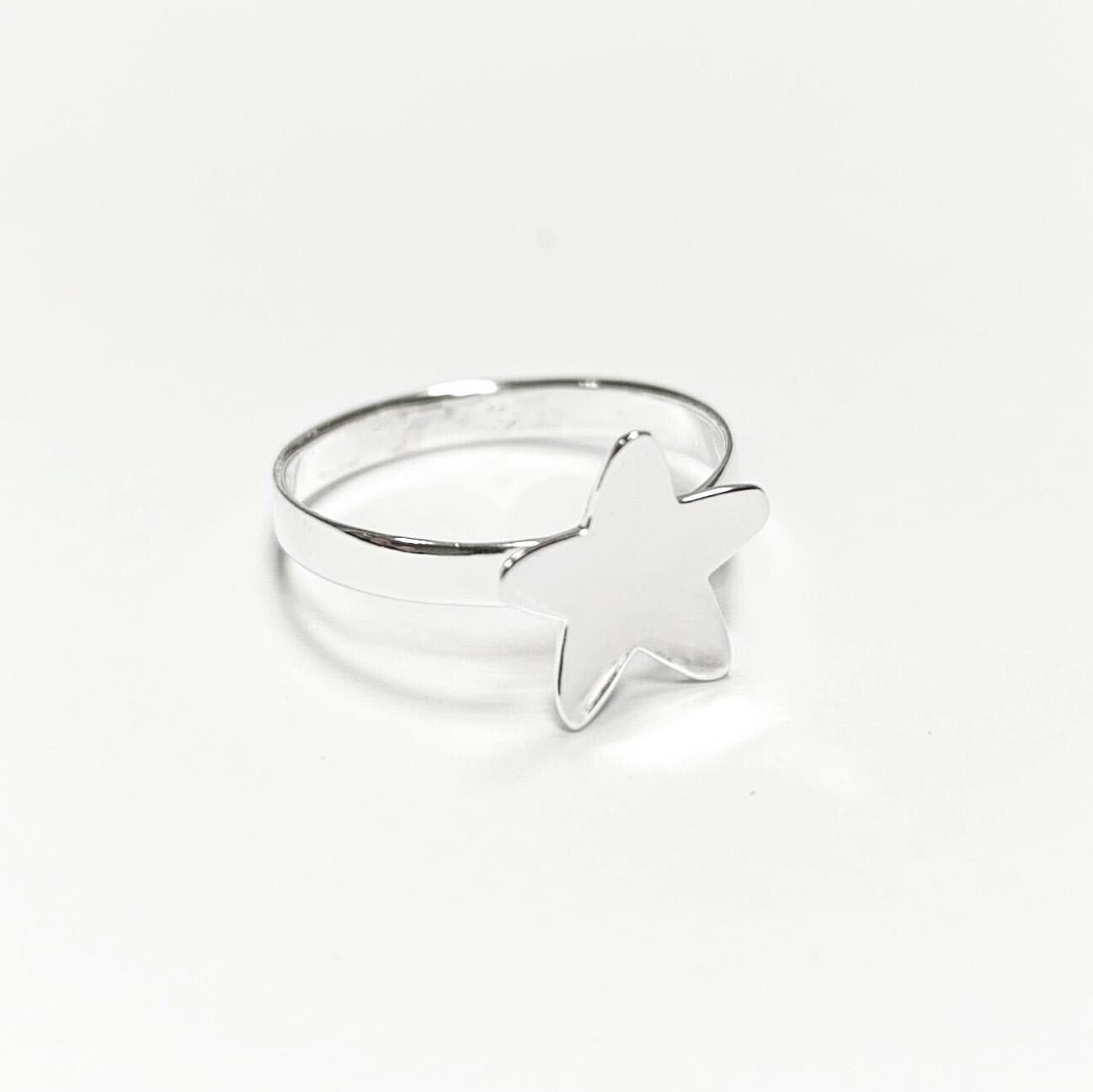Sterling Silver Star Ring, Constellation Jewelry