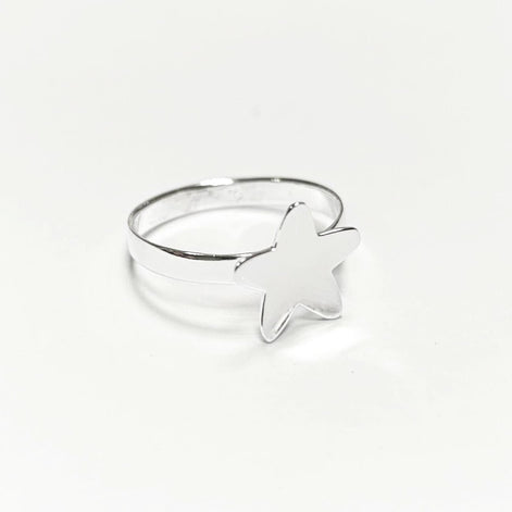 Sterling Silver Star Ring, Constellation Jewelry