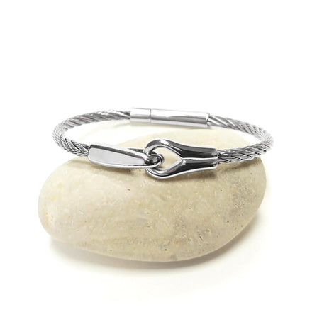 handcuffs Bracelet • Stainless Steel Cuff • Open Wires Bangle