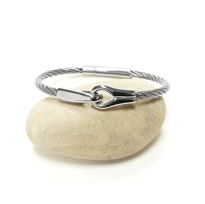 handcuffs Bracelet • Stainless Steel Cuff • Open Wires Bangle