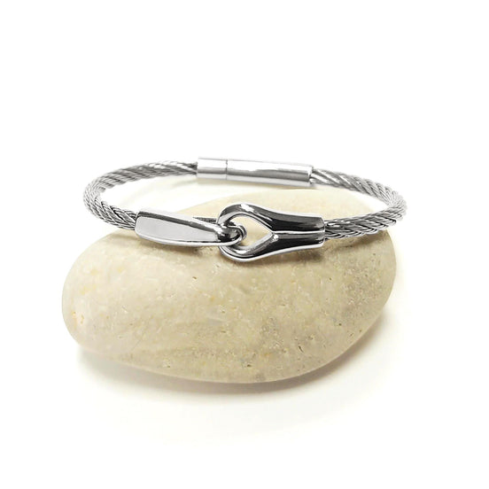 handcuffs Bracelet • Stainless Steel Cuff • Open Wires Bangle